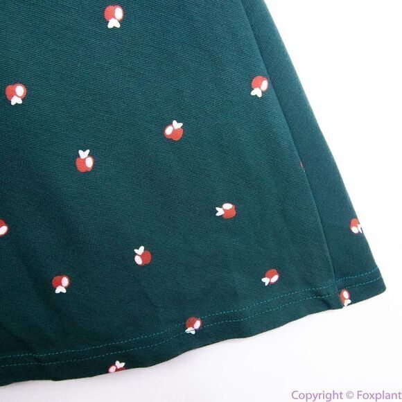Unique Vintage X GB Green Apple Print Fit And Flare Dress, 0XL - Picture 16 of 16